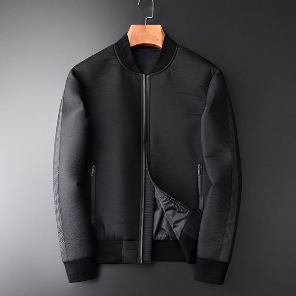 men's jackets baseball collar male jacket autumn and winter trend wrinkle add thick mens coats fashion slim fit men, Black;brown
men's jackets baseball collar male jacket autumn and winter trend wrinkle add thick mens coats fashion slim fit men, Black;brown