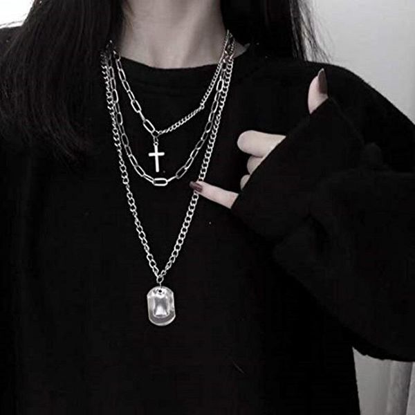 pendant necklaces europe and the cold wind ins personality hip-hop multilayer necklace cross long accessories wholesale, Silver
pendant necklaces europe and the cold wind ins personality hip-hop multilayer necklace cross long accessories wholesale, Silver