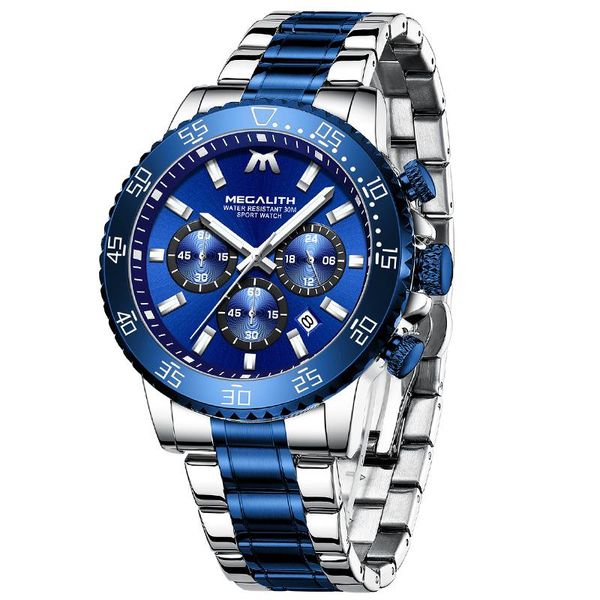 wristwatches 2021 watch men megalith sports chronograph quartz clock waterproof luminous analogue date wristwatch, Slivery;brown
wristwatches 2021 watch men megalith sports chronograph quartz clock waterproof luminous analogue date wristwatch, Slivery;brown