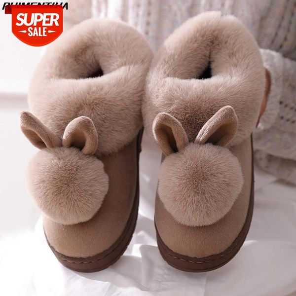 Dropship Fashion Winter Warm Cotton Rabbit Ear Home Indoor Slippers Shoes Womens Cute Plus Plush Slippers Ladies Gifts #OE3M, Black
Dropship Fashion Winter Warm Cotton Rabbit Ear Home Indoor Slippers Shoes Womens Cute Plus Plush Slippers Ladies Gifts #OE3M, Black