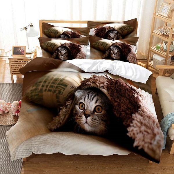 bedding sets cute cat set 3d digital print children bedroom decoration down quilt cover pillowcase home textile
bedding sets cute cat set 3d digital print children bedroom decoration down quilt cover pillowcase home textile