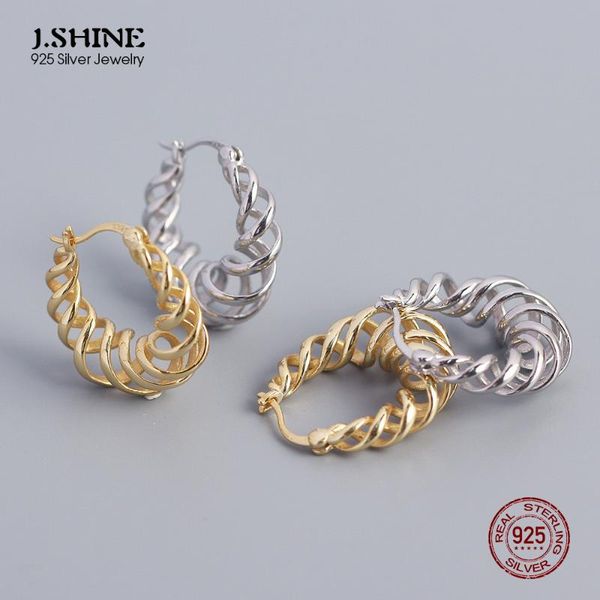 hoop & huggie jshine hip-hop earrings 925 silver exaggerated spiral spring type hollow twist sterling geometric, Golden;silver
hoop & huggie jshine hip-hop earrings 925 silver exaggerated spiral spring type hollow twist sterling geometric, Golden;silver
