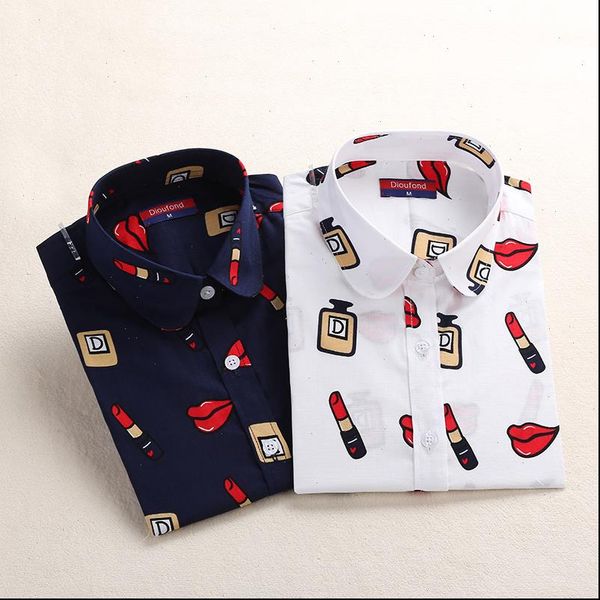 fashion casual blouses floral long sleeve shirts ladies blouse turn down collar shirt womens blusas feminino 2019, White
fashion casual blouses floral long sleeve shirts ladies blouse turn down collar shirt womens blusas feminino 2019, White