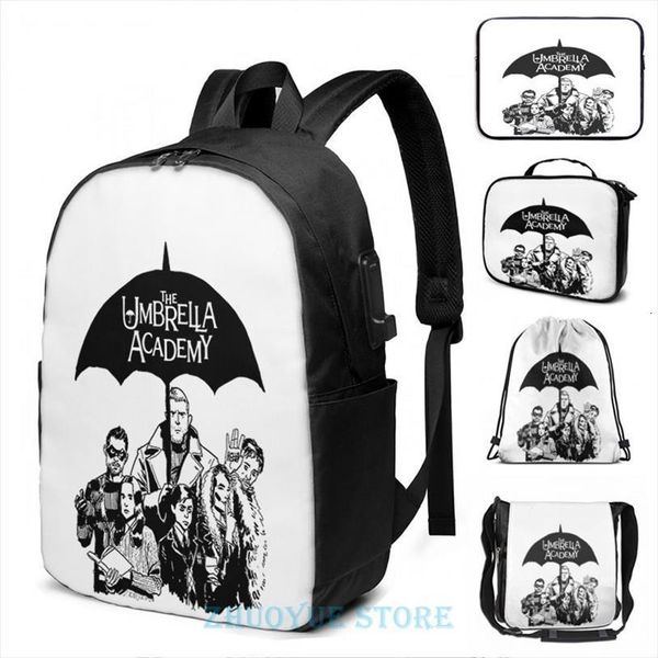 funny graphic print the whole umbrella academy sketch usb charge backpack men school bags women bag travel laptop
funny graphic print the whole umbrella academy sketch usb charge backpack men school bags women bag travel laptop