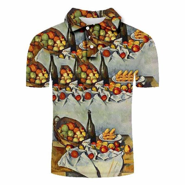 men's polos 2021 spring/summer shirt quick-drying short sleeve world famous painting 3d printing xl art, White;black
men's polos 2021 spring/summer shirt quick-drying short sleeve world famous painting 3d printing xl art, White;black