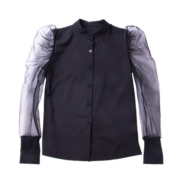 plus size s-2xl women tulle ruffle long sleeve blouse shirt ladies spring summer female casual oversized blouse, Black;gray
plus size s-2xl women tulle ruffle long sleeve blouse shirt ladies spring summer female casual oversized blouse, Black;gray