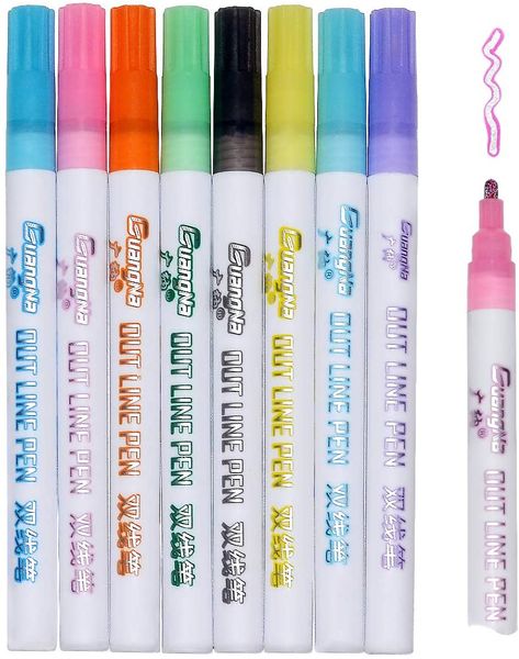 8 Color/Set Metal Paint Marker Pen Diy Album Scrapbooking Outline Marker Glitter for Drawing Painting Doodling School Supplies
8 Color/Set Metal Paint Marker Pen Diy Album Scrapbooking Outline Marker Glitter for Drawing Painting Doodling School Supplies