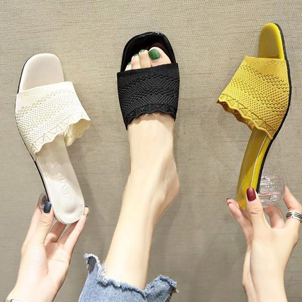 plus size 41 women knitting slippers crystal heels slides cut outs ladies dress shoes high heels beach shoe zapatos mujer 8973n, Black
plus size 41 women knitting slippers crystal heels slides cut outs ladies dress shoes high heels beach shoe zapatos mujer 8973n, Black