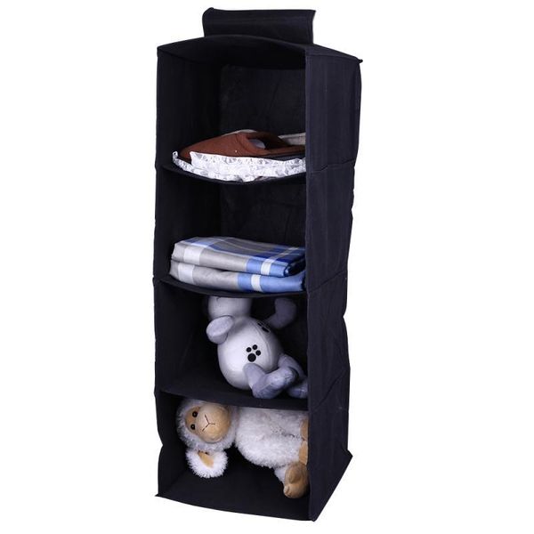 storage boxes & bins 4 tier wardrobe hanging bag interlayer drawer type clothes hangers holder portable organizer closet
storage boxes & bins 4 tier wardrobe hanging bag interlayer drawer type clothes hangers holder portable organizer closet