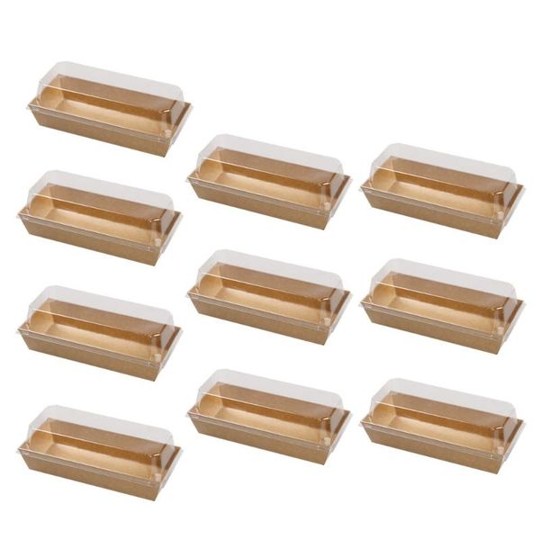 gift wrap 10pcs rectangular kraft paper sandwich wrapping boxes cake bread snack bakery packing box with clear lids
gift wrap 10pcs rectangular kraft paper sandwich wrapping boxes cake bread snack bakery packing box with clear lids