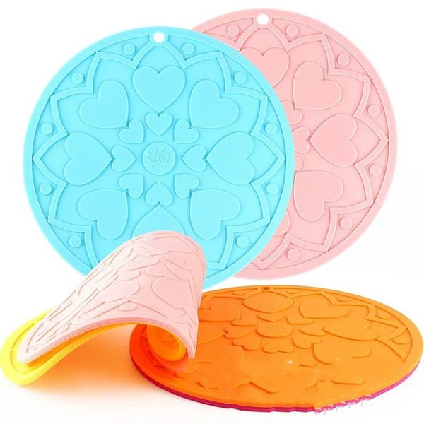 mats & pads 1pcs silicone coasters, colorful heat resistant tea cup mat, round thickened non-slip thermal pad
mats & pads 1pcs silicone coasters, colorful heat resistant tea cup mat, round thickened non-slip thermal pad