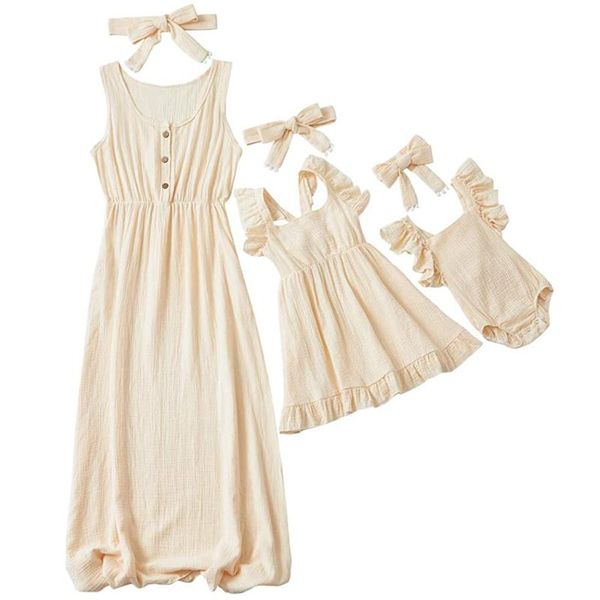 casual dresses fashion mother daughter mommy and me sleeveless romper maxi dresses+headband family matching conjuntos de ropa a juego, Black;gray
casual dresses fashion mother daughter mommy and me sleeveless romper maxi dresses+headband family matching conjuntos de ropa a juego, Black;gray