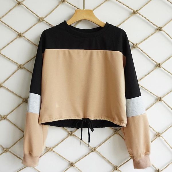 women's hoodies & sweatshirts women 2021 autumn long sleeve loose crop sweatshirt casual patchwork pullover ws9206v, Black
women's hoodies & sweatshirts women 2021 autumn long sleeve loose crop sweatshirt casual patchwork pullover ws9206v, Black