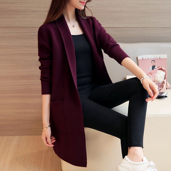spring and ladies red wine cardigan high-quality female nightgown new fashion knitted-out jacket sweater e4mt, White;black
spring and ladies red wine cardigan high-quality female nightgown new fashion knitted-out jacket sweater e4mt, White;black