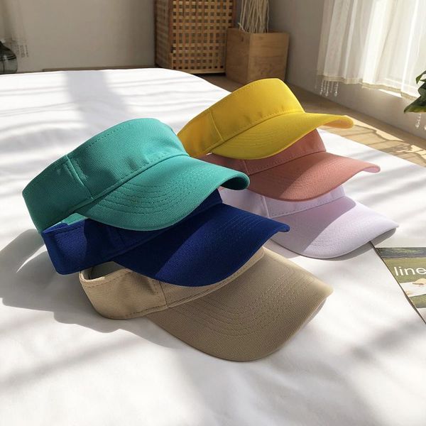 visors visor hat female korean summer pure color sunscreen sport cap men outdoor sun protection running hiking empty hats h7298, Blue;gray
visors visor hat female korean summer pure color sunscreen sport cap men outdoor sun protection running hiking empty hats h7298, Blue;gray