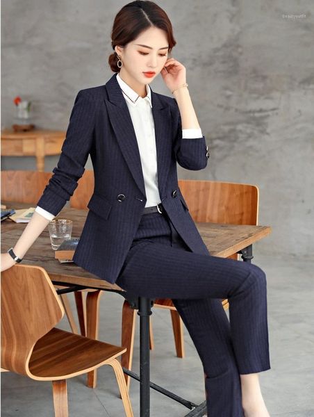 women's suits & blazers fashion striped fabric uniform designs women business with pencil pants and jackets coat ladies, White;black
women's suits & blazers fashion striped fabric uniform designs women business with pencil pants and jackets coat ladies, White;black