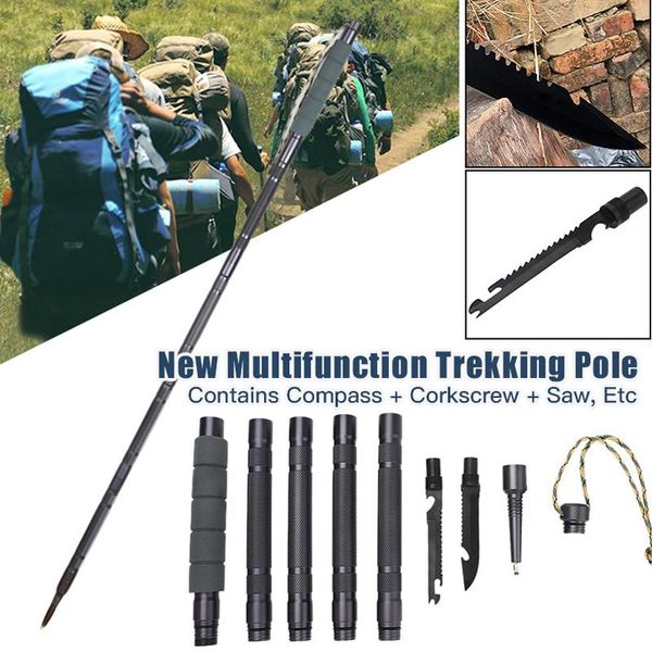 trekking poles multifunctional pole aluminum folding ultralight quick lock hiking outdoor stick survival tool
trekking poles multifunctional pole aluminum folding ultralight quick lock hiking outdoor stick survival tool