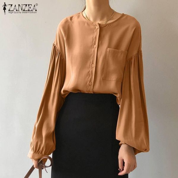 2021 spring office lady work shirts womens elegant solid blouses zanzea lantern sleeves blusa casual chic o neck plus size, White
2021 spring office lady work shirts womens elegant solid blouses zanzea lantern sleeves blusa casual chic o neck plus size, White
