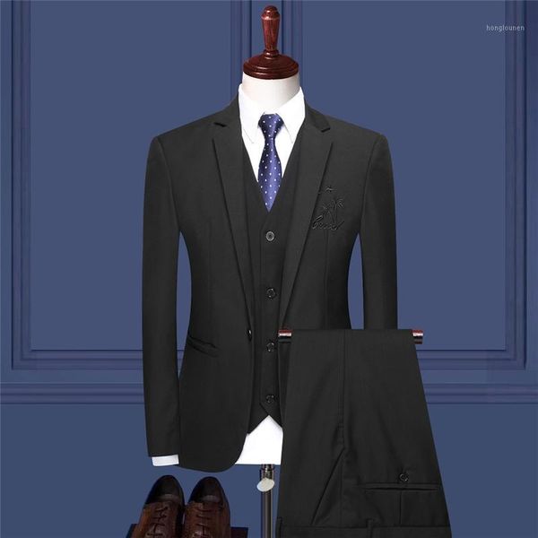 pure color embroidery men suit 3 piece set (suit blazer+pants+vest ) wedding party dress men's suits & blazers, White;black
pure color embroidery men suit 3 piece set (suit blazer+pants+vest ) wedding party dress men's suits & blazers, White;black