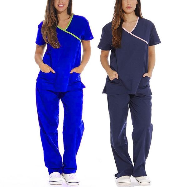 two piece set women short sleeve v-neck tracksuit pants biker shorts set working uniform set suit women clothing lounge wear, Gray 
two piece set women short sleeve v-neck tracksuit pants biker shorts set working uniform set suit women clothing lounge wear, Gray