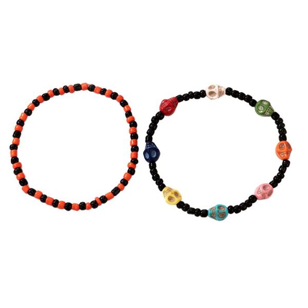 charm bracelets 2pcs ethnic beaded hand decorations, Golden;silver