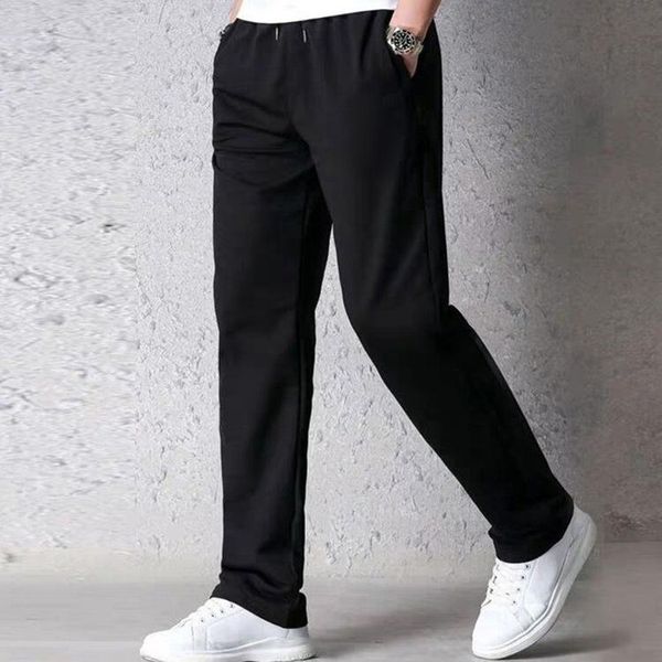 men's pants sportswear straight casual kpop loose boy's autumn and winter plush trend, Black
men's pants sportswear straight casual kpop loose boy's autumn and winter plush trend, Black