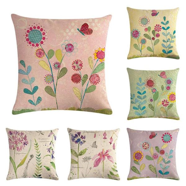cushion/decorative pillow natural linen cartoon plants cushion cover floral butterfly throw square 45x45 pillowcases
cushion/decorative pillow natural linen cartoon plants cushion cover floral butterfly throw square 45x45 pillowcases