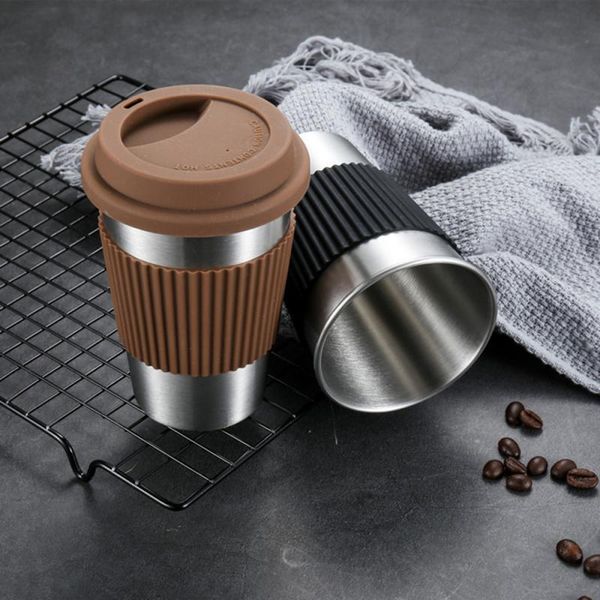 mugs stainless steel mug coffee cup with silicone lids non-slip anti-scalding sleeves cold water drinks gym sport bottler
mugs stainless steel mug coffee cup with silicone lids non-slip anti-scalding sleeves cold water drinks gym sport bottler