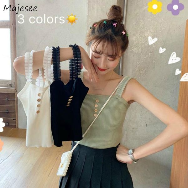 women's tanks & camis camisole women summer button sweet girl kawaii sleeveless trendy basic all-match clothing, White
women's tanks & camis camisole women summer button sweet girl kawaii sleeveless trendy basic all-match clothing, White