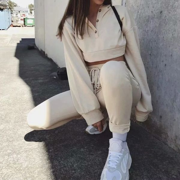 2021 Spring New Arrivals of Women Hoods Short Sleeve Button High Waist Tops with Cordon Women's Pants Combined L3rf, Gray
2021 Spring New Arrivals of Women Hoods Short Sleeve Button High Waist Tops with Cordon Women's Pants Combined L3rf, Gray