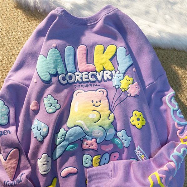 japan loose cute purple t-shirt amine summer oversize female tees funny japan harajuku long sleeve bear print t shirt femme 220224, White
japan loose cute purple t-shirt amine summer oversize female tees funny japan harajuku long sleeve bear print t shirt femme 220224, White