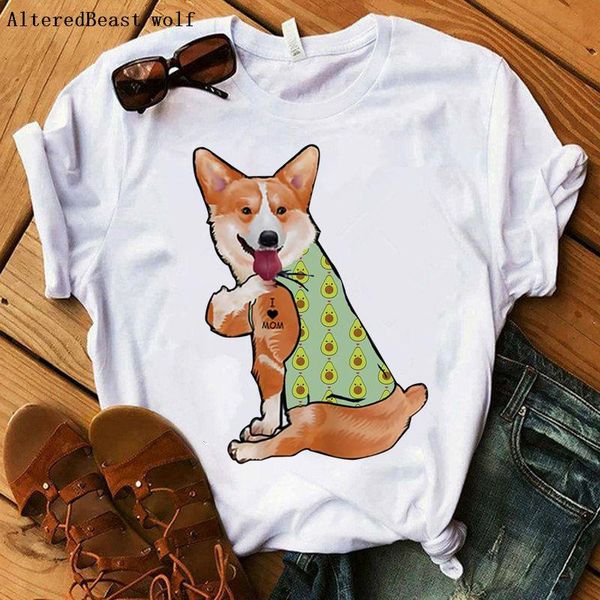 women's t-shirt summer corgis dog i love mom women harajuku mama avocado cartoon t shirt female hip hop 2021 tshirt clothes, White
women's t-shirt summer corgis dog i love mom women harajuku mama avocado cartoon t shirt female hip hop 2021 tshirt clothes, White