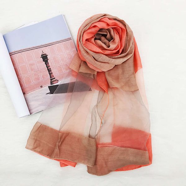 two color gradual change lace imitation silk organza scarf sunscreen shawl beach towel muslim headscarf, Blue;black
two color gradual change lace imitation silk organza scarf sunscreen shawl beach towel muslim headscarf, Blue;black