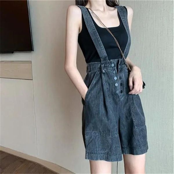 women's jeans fashion overalls denim shorts women summer elastic wide legs short pants female high waist streetwear oversize, Blue
women's jeans fashion overalls denim shorts women summer elastic wide legs short pants female high waist streetwear oversize, Blue