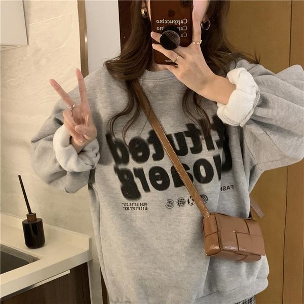 women's hoodies & sweatshirts loose spring autumn letter printing female 2021 oversize o neck pullover streetwear lady, Black
women's hoodies & sweatshirts loose spring autumn letter printing female 2021 oversize o neck pullover streetwear lady, Black