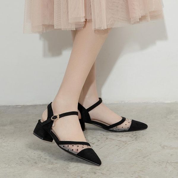 dress shoes splice of pointed velvet with mesh buckle wave and rhinestone dating sandals, Black
dress shoes splice of pointed velvet with mesh buckle wave and rhinestone dating sandals, Black