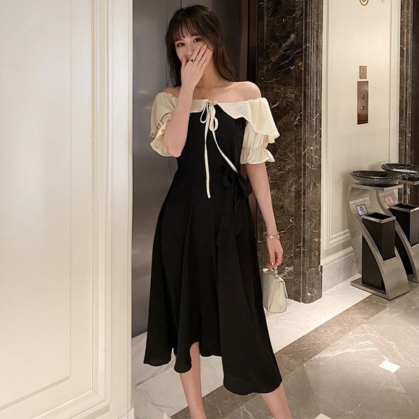 2021 new arrival summer off shoulder woman long elegant high waist party female a-line vintage casual vestidos 4yln, Black;gray
2021 new arrival summer off shoulder woman long elegant high waist party female a-line vintage casual vestidos 4yln, Black;gray
