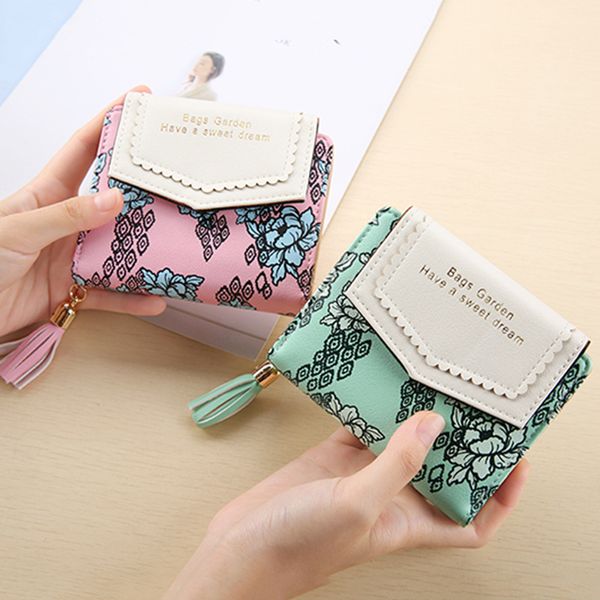 women's new korean version 2 fold pu wallet leather printed tassel buckle zipper ladies coin purse wallet clutch, Red;black
women's new korean version 2 fold pu wallet leather printed tassel buckle zipper ladies coin purse wallet clutch, Red;black