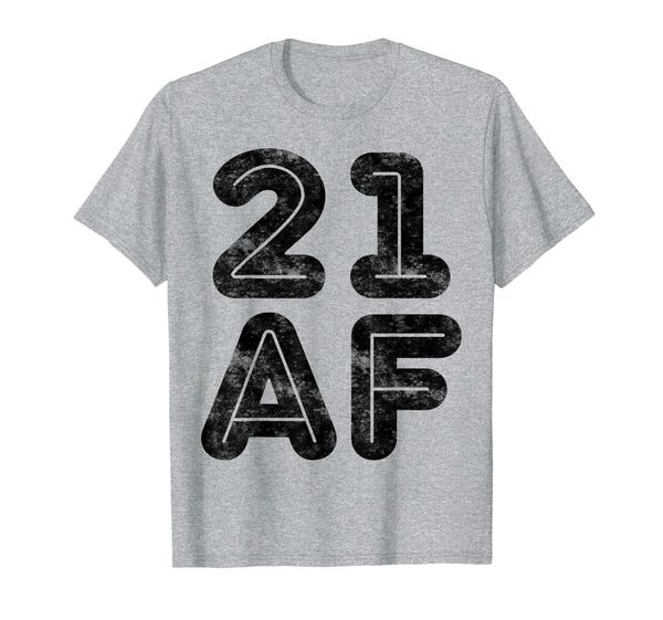 21 af t-shirt 21st birthday gift shirt, White;black
21 af t-shirt 21st birthday gift shirt, White;black