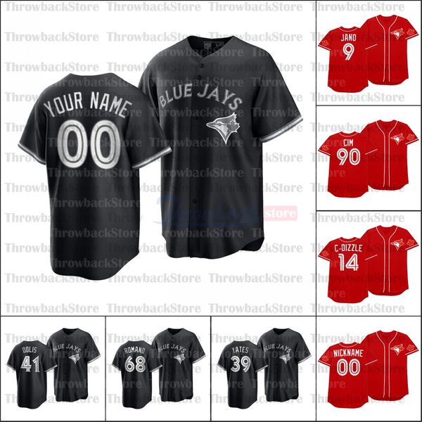 2021 players' weekend all black fashion toronto jerseys 15 randal grichuk 6 marcus stroman 3 brandon drury 12 roberto alomar 11 bo bich, Blue;black
2021 players' weekend all black fashion toronto jerseys 15 randal grichuk 6 marcus stroman 3 brandon drury 12 roberto alomar 11 bo bich, Blue;black