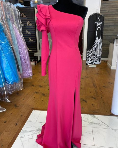 party dresses one shoulder fuchsia prom dress 2022 mermaid robe de soirée mariage with train high slit side zipper back order-to-made roses, White;black
party dresses one shoulder fuchsia prom dress 2022 mermaid robe de soirée mariage with train high slit side zipper back order-to-made roses, White;black