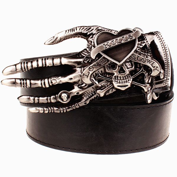 2021 new fashion skull ghost buckle belts god's hand pattern heavy metal style ghostcrawler belt show girdle n41j, Black;brown
2021 new fashion skull ghost buckle belts god's hand pattern heavy metal style ghostcrawler belt show girdle n41j, Black;brown