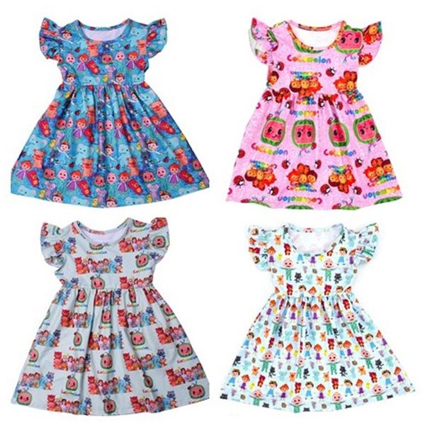summer toddler girls dresses cocomelon clothes boutique milk silk puff sleeve birthday dress design kids costume 210225, Red;yellow
summer toddler girls dresses cocomelon clothes boutique milk silk puff sleeve birthday dress design kids costume 210225, Red;yellow