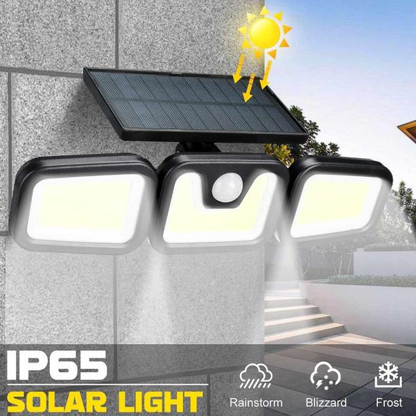 solar lamps cob led light outdoor 3 head motion sensor 270 wide angle illumination waterproof lights wall lamp for garden garage
solar lamps cob led light outdoor 3 head motion sensor 270 wide angle illumination waterproof lights wall lamp for garden garage