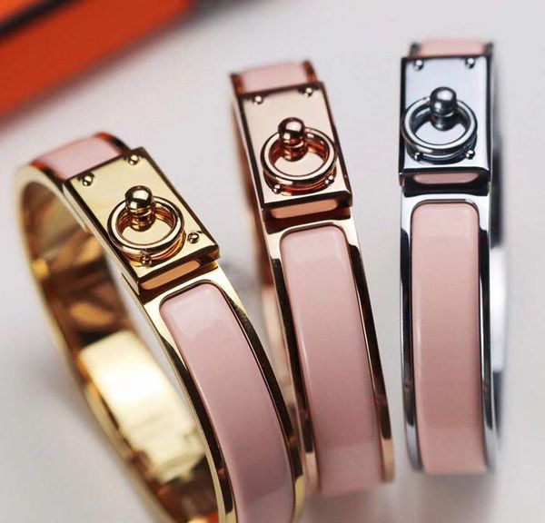 luxury quality punk bracelet in 18k gold plated and rose gold platinum in special pink for women engagement jewelry gift with box ship, Golden;silver
luxury quality punk bracelet in 18k gold plated and rose gold platinum in special pink for women engagement jewelry gift with box ship, Golden;silver
