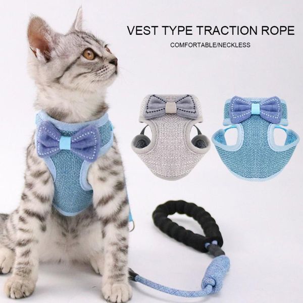 adjustable cat dog harness with leash breathable mesh vest walking supplies puppy kitten bowknot harness leash set pet accessori
adjustable cat dog harness with leash breathable mesh vest walking supplies puppy kitten bowknot harness leash set pet accessori