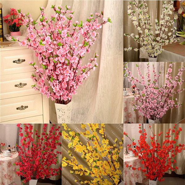 decorative flowers & wreaths artificial cherry spring plum peach blossom branch silk flower home wedding plastic bouquet 65cm
decorative flowers & wreaths artificial cherry spring plum peach blossom branch silk flower home wedding plastic bouquet 65cm