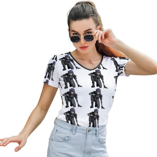 women's t-shirt ghost in the shell t shirt street fashion lady short-sleeve printed o neck polyester tee, White
women's t-shirt ghost in the shell t shirt street fashion lady short-sleeve printed o neck polyester tee, White