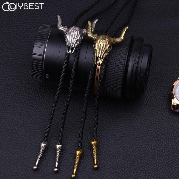 pendant necklaces retro men's shirt bolo tie leather rope chain cow head collar necklace jewelry gifts boy male western cowboy wholesal, Silver
pendant necklaces retro men's shirt bolo tie leather rope chain cow head collar necklace jewelry gifts boy male western cowboy wholesal, Silver