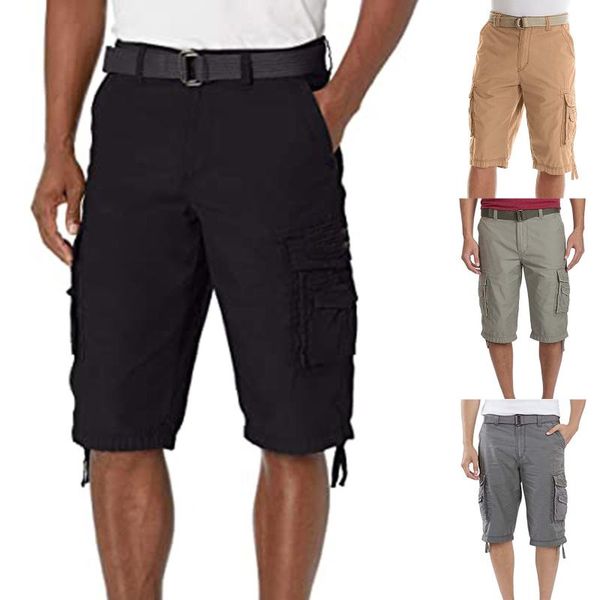 men's t-shirts summer cargo shorts men casual workout military multi-pocket calf-length short pants ( belt is not included ), White;black
men's t-shirts summer cargo shorts men casual workout military multi-pocket calf-length short pants ( belt is not included ), White;black